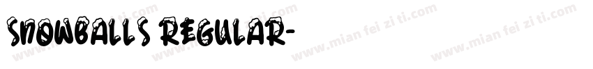 Snowballs Regular字体转换